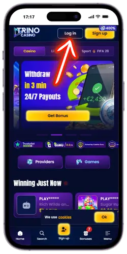 Click Log In Trino Casino