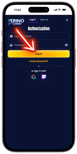 Log in Trino Casino
