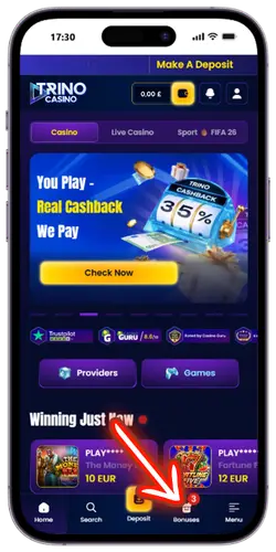 Promotion check Trino Casino