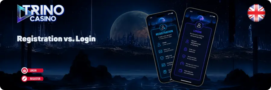 Trino Casino Registration vs. Login